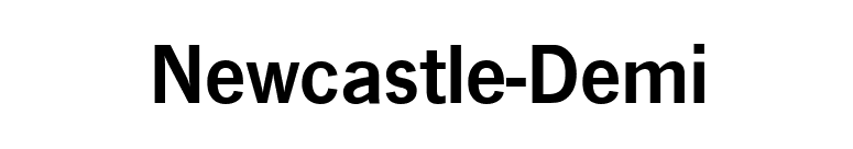Newcastle-Demi font preview