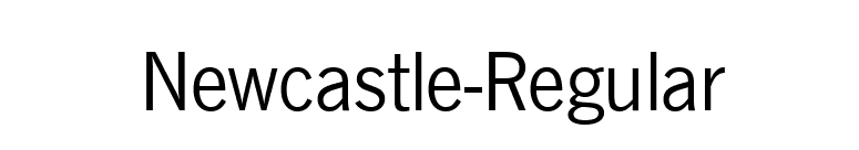 Newcastle-Regular font preview