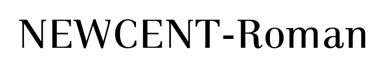 NEWCENT-Roman font preview