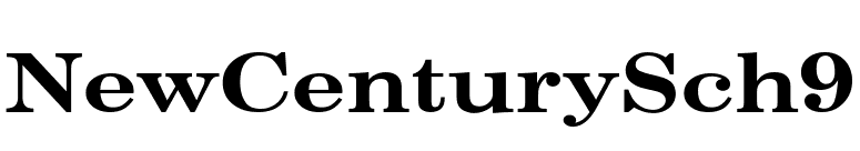 NewCenturySch 9 font preview