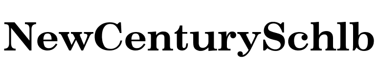 NewCenturySchlb font preview