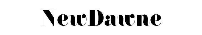 NewDawne font preview
