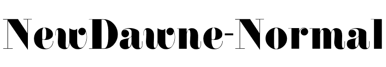 NewDawne-Normal font preview