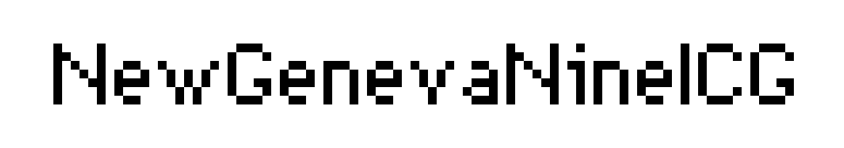 NewGenevaNineICG font preview