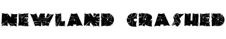 Newland Crashed font preview