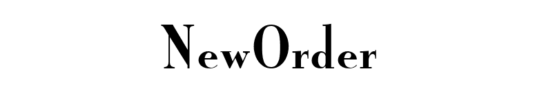 NewOrder font preview