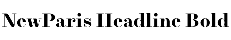 NewParis Headline Bold font preview