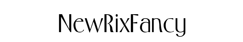 NewRixFancy font preview