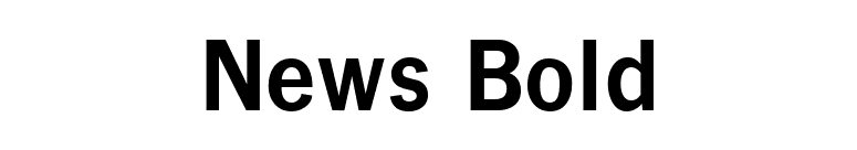 News Bold font preview