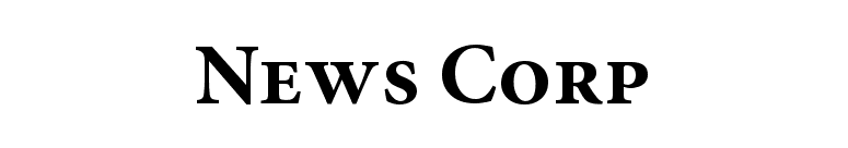 News Corp font preview