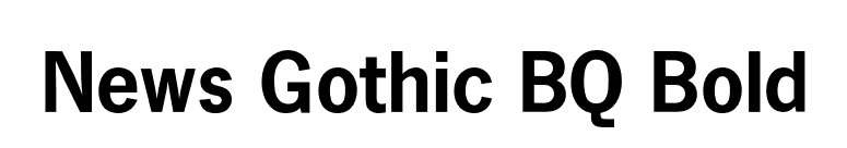 News Gothic BQ Bold font preview