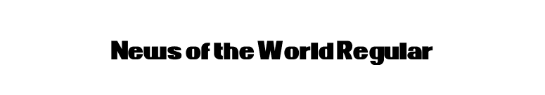News of the World Regular font preview