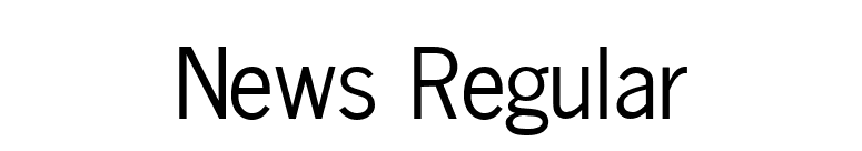 News Regular font preview