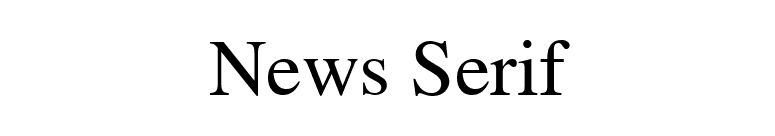 News Serif font preview