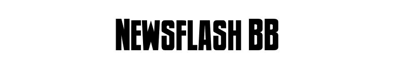 Newsflash BB font preview