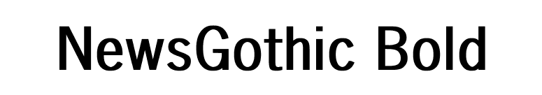 NewsGothic Bold font preview