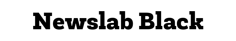 Newslab Black font preview