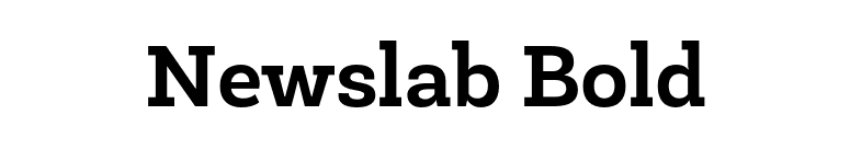Newslab Bold font preview