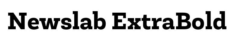 Newslab ExtraBold font preview