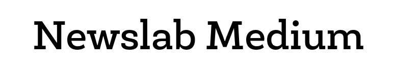 Newslab Medium font preview