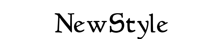 NewStyle font preview