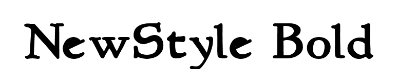 NewStyle Bold font preview