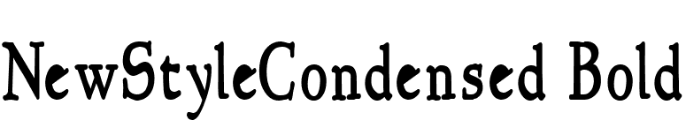 NewStyleCondensed Bold font preview