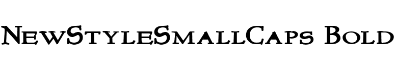 NewStyleSmallCaps Bold font preview