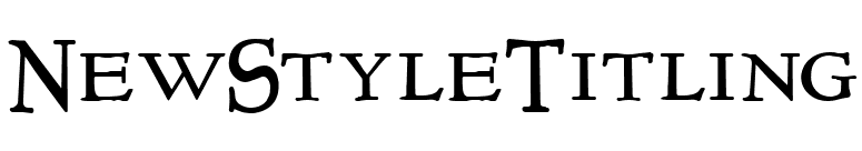NewStyleTitling font preview