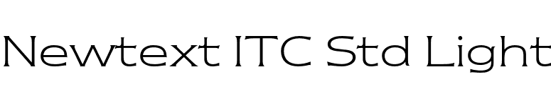Newtext ITC Std Light font preview