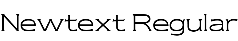 Newtext Regular font preview
