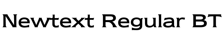 Newtext Regular BT font preview