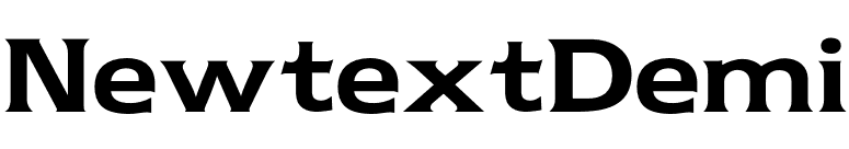 NewtextDemi font preview