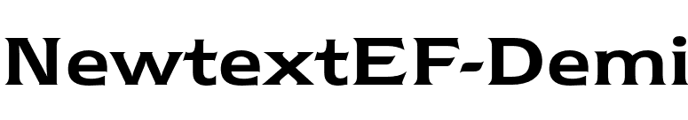 NewtextEF-Demi font preview