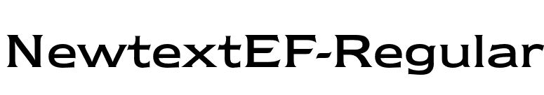 NewtextEF-Regular font preview