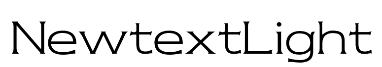 NewtextLight font preview