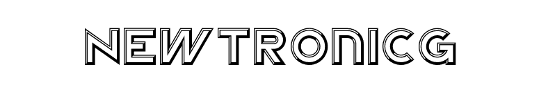 NewtronICG font preview