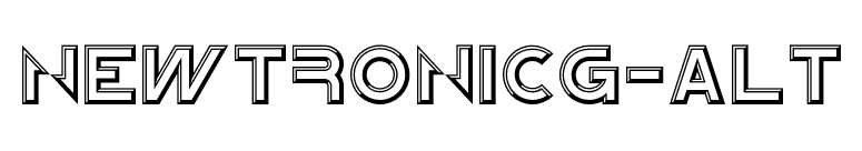 NewtronICG-Alt font preview