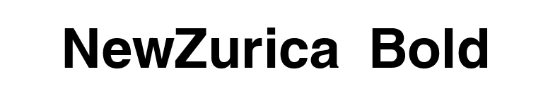 NewZurica Bold font preview