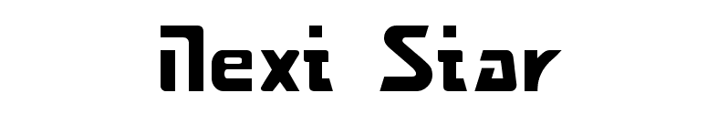 Next Star font preview