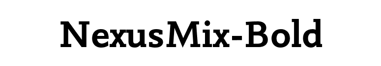 NexusMix-Bold font preview