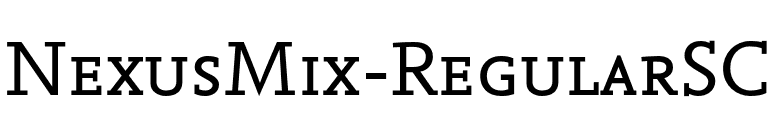NexusMix-RegularSC font preview