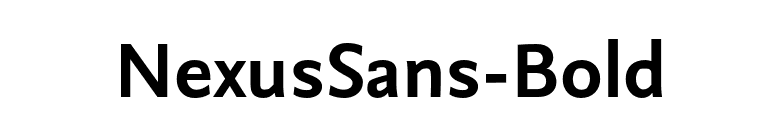 NexusSans-Bold font preview
