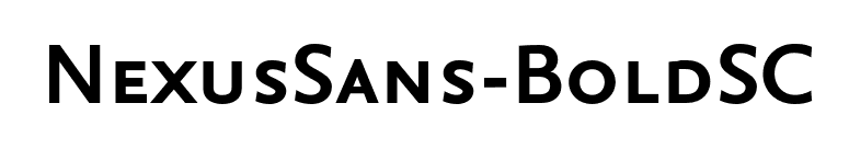 NexusSans-BoldSC font preview