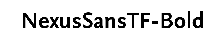 NexusSansTF-Bold font preview