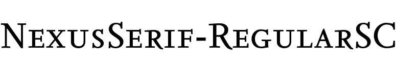 NexusSerif-RegularSC font preview