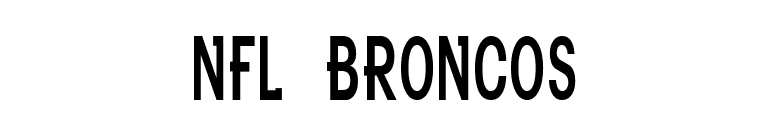 NFL Broncos font preview