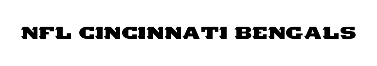 NFL Cincinnati Bengals font preview