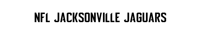 NFL Jacksonville Jaguars font preview