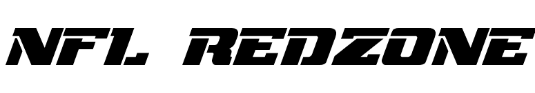 NFL RedZone font preview